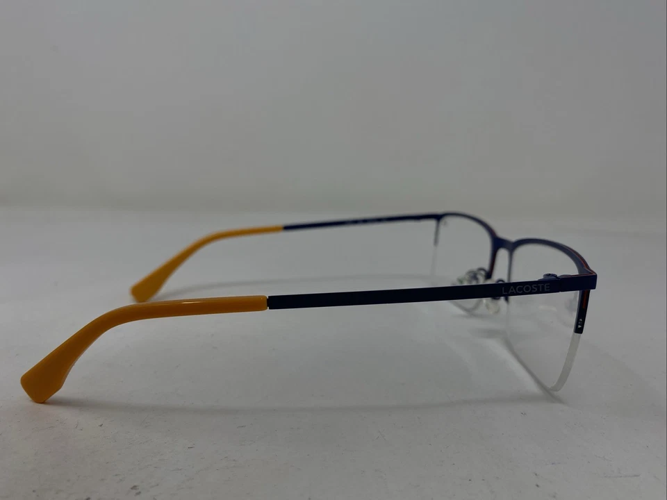 Marco de gafas Lacoste L2241 424 55-19-140 azul marino/rojo metal medio borde TR86 Foto 4 de 4