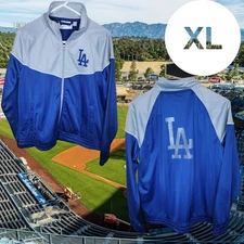 Women's Los Angeles Dodgers G-III Carl Banks Royal/Gray First Base Jacket XL