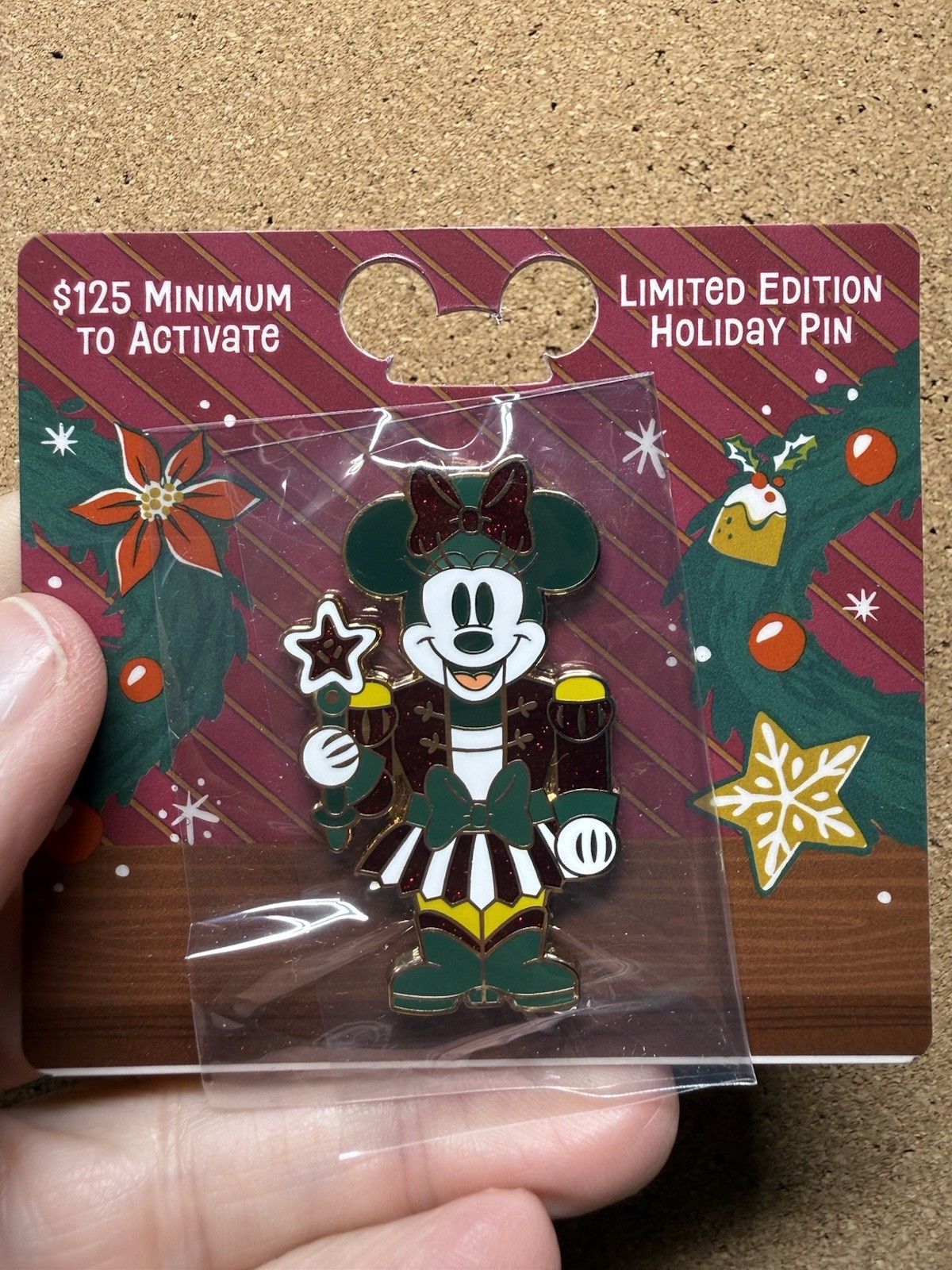 2025 Disney Parks Holiday Christmas Nutcracker Minnie Gift Card LE Pin ~ New