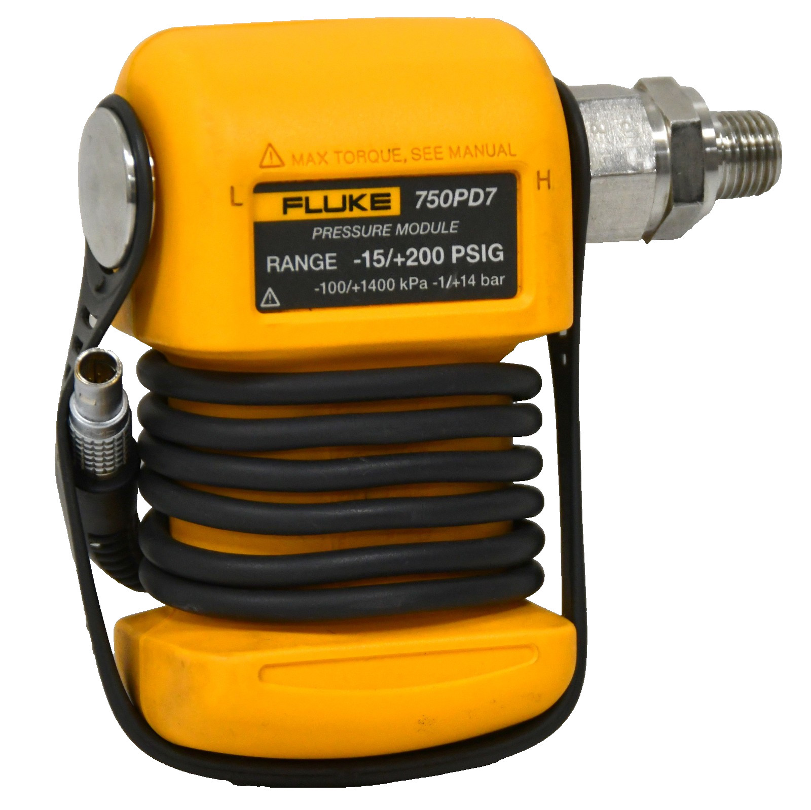 Fluke 750PD7 15 PSI to 200 PSI (-1 to 14 Bar) Pressure Module