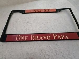 Vintage Rare Auto License Frame.