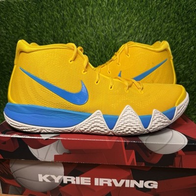 Nike Kyrie 4 Kix Yellow Blue Irving Size 13.5 Sneakers Shoes w/ Box BV0425-700