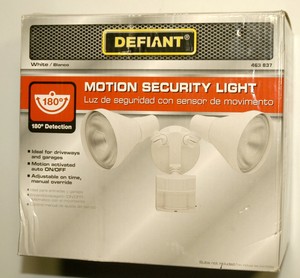 troubleshooting defiant motion security light