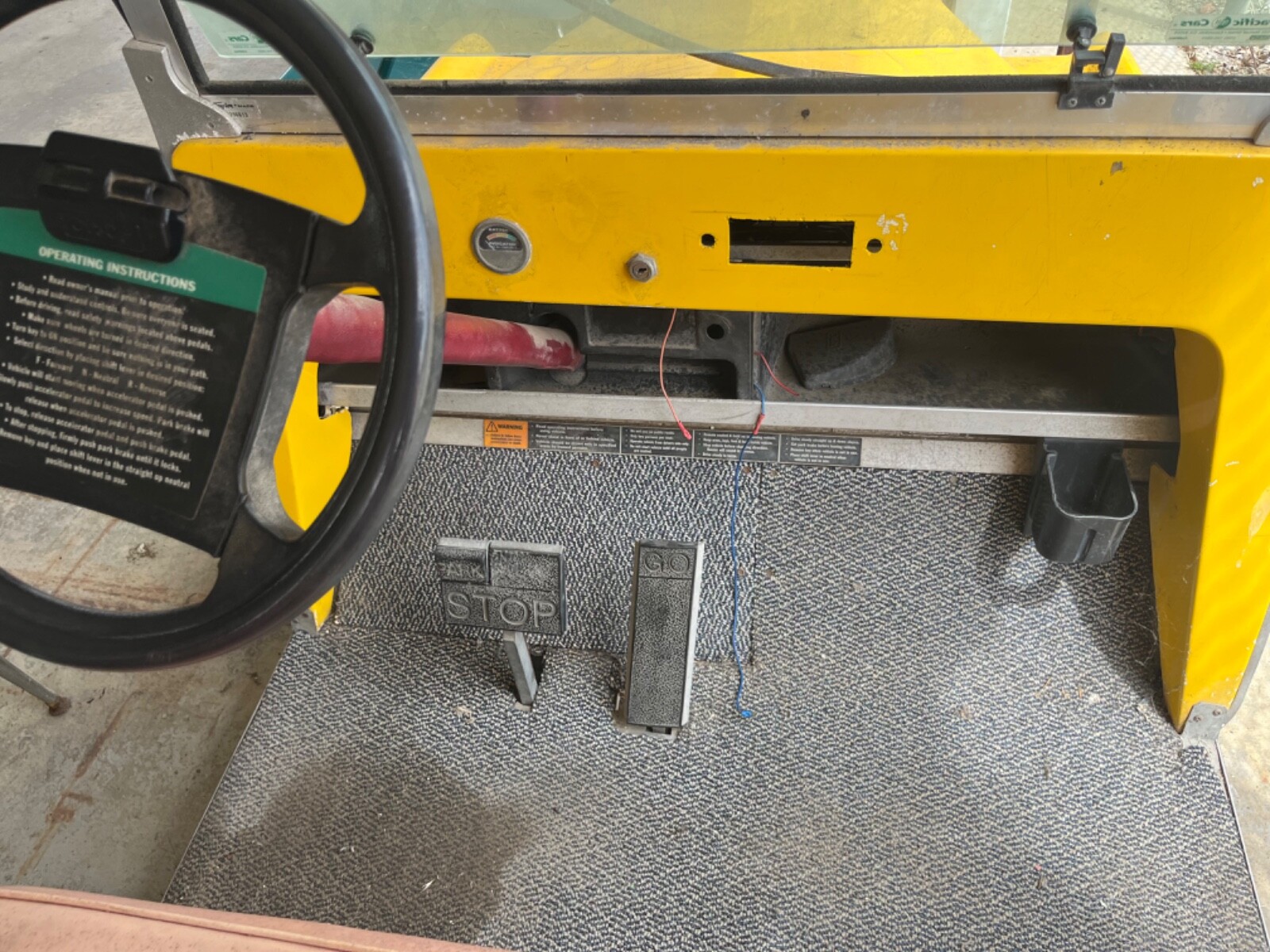 ELMCO Royal Ride Golf Cart model 11E, Club Car with Design Media Yellow