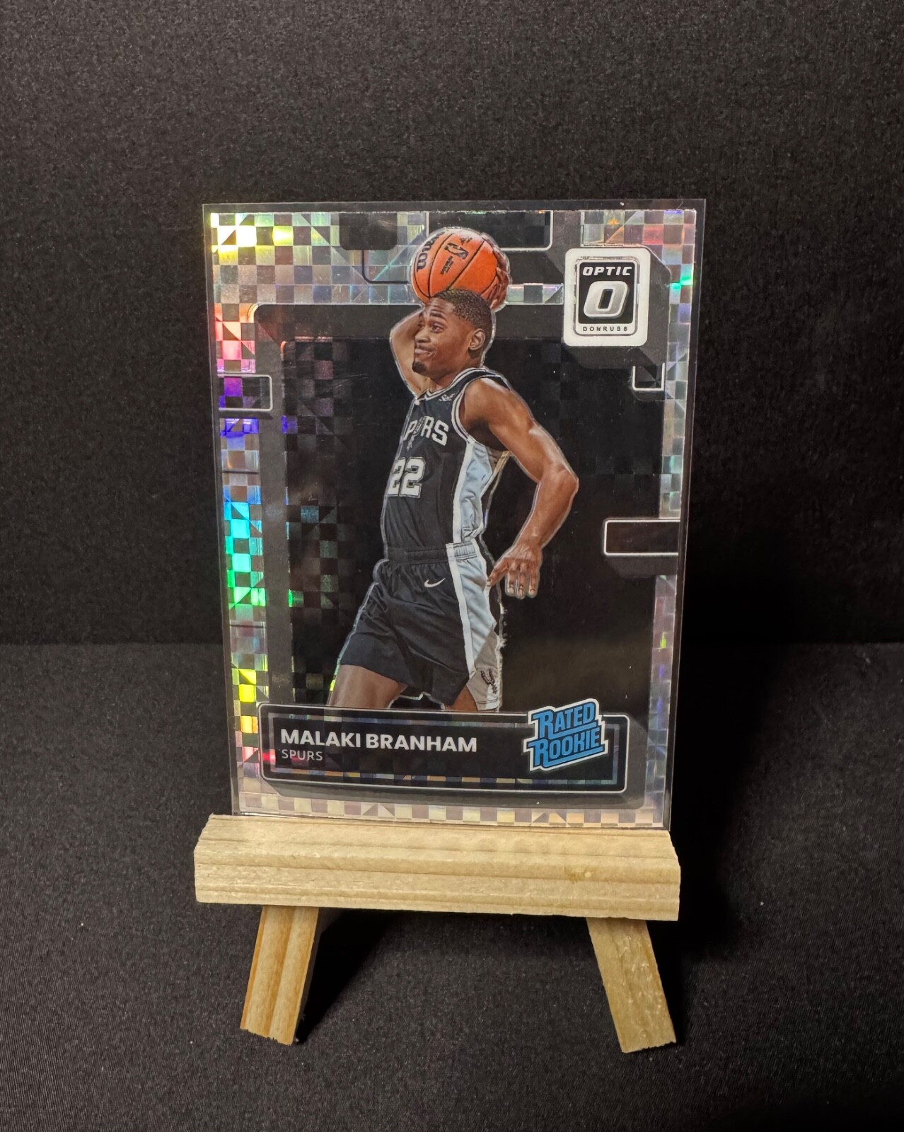 2022 Panini Donruss Optic Rated Checkerboard Prizm Malaki Branham #222 Rookie RC