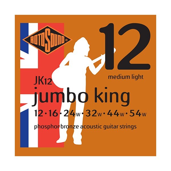 ROTOSOUND JK12 Jumbo King Предназначен для Западной Гитары 012-054 2390₽