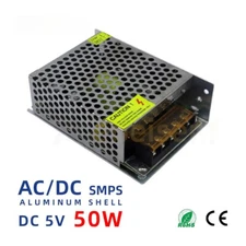 DC 5V 50W Switch Power Supply AC 100-240V LED Lighting Driver Converter Adapter
