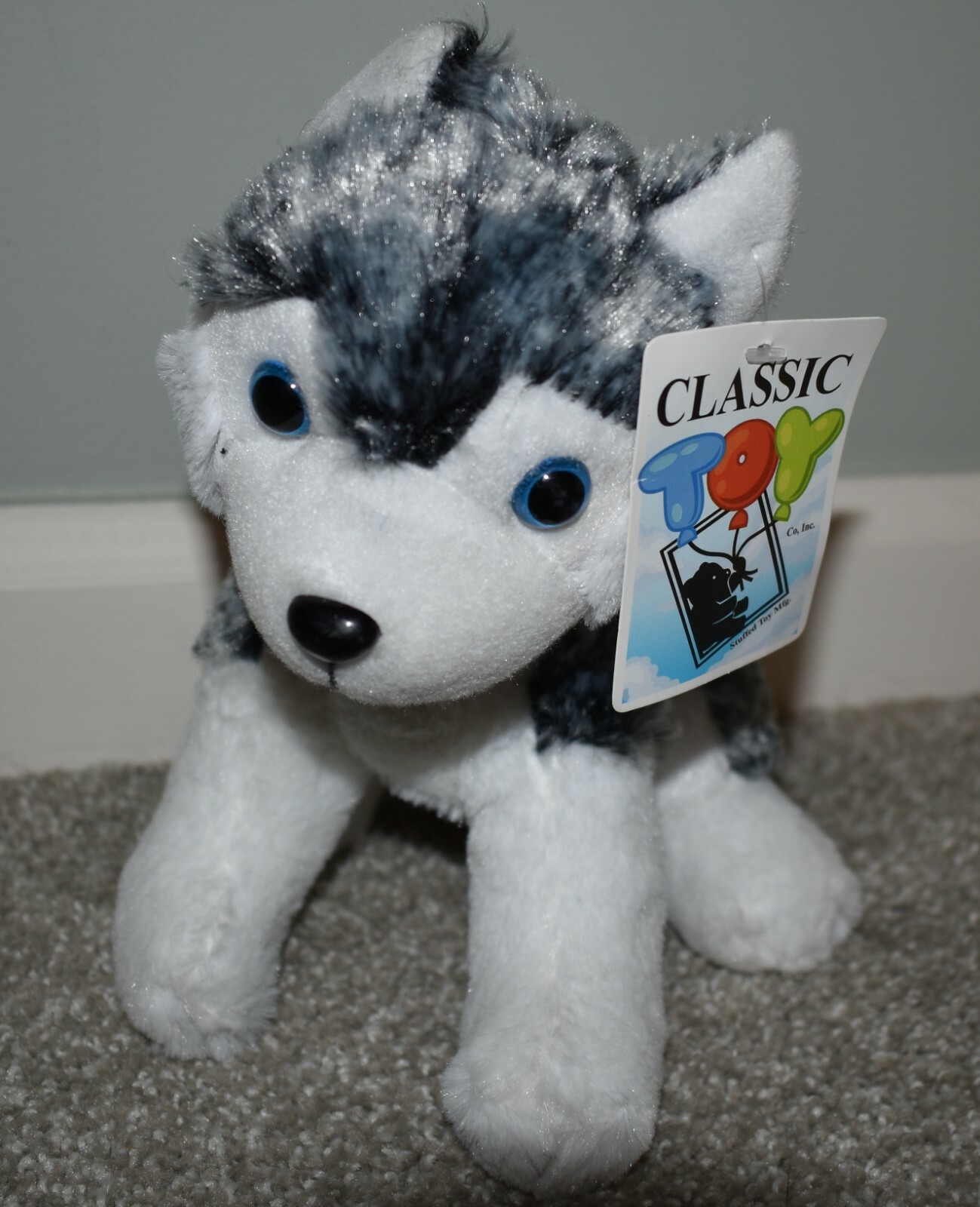 small husky soft toy