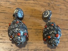 Nuovi Orecchini Jhumka Classici Etnici Per Le Donne Nepal India Orecchini Con Nappa Intagliata A Forma Di Elefante Vintage Brincos Kolczyki - Foto 13