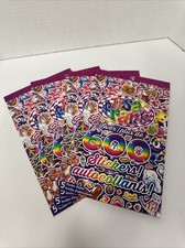 lot of 4 LISA FRANK Sticker Book Over 600 Stickers 90  s Kids Retro
