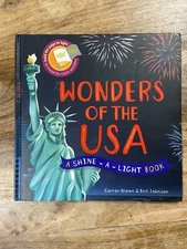 Wonders of the USA : Shine-A-light by Carron Brown (2017, Picture Book)