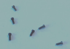 6 ELGIN 18 SIZE POCKET WATCH DIAL FOOT SCREWS  --------BB-1488