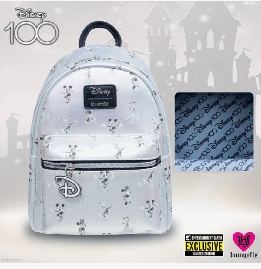 SDCC Exclusive Loungefly Disney 100 Year Backpack NEW Collectible Stock  ER01