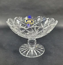 Tipperary Crystal Granville Suite Cut Compote 5 inch Irish Traditional Crystal