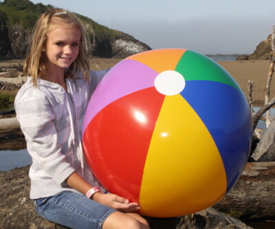 36'' Aufblasbarer 7 FARBEN Strandball, Hochglanz Vinyl, Spaß Pool Spielzeug & Party Dekoration