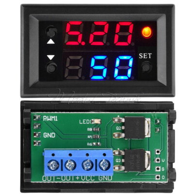 DC4-28V Digital LED PWM Speed Controller Frequency Tester Duty Cycle Adjustable