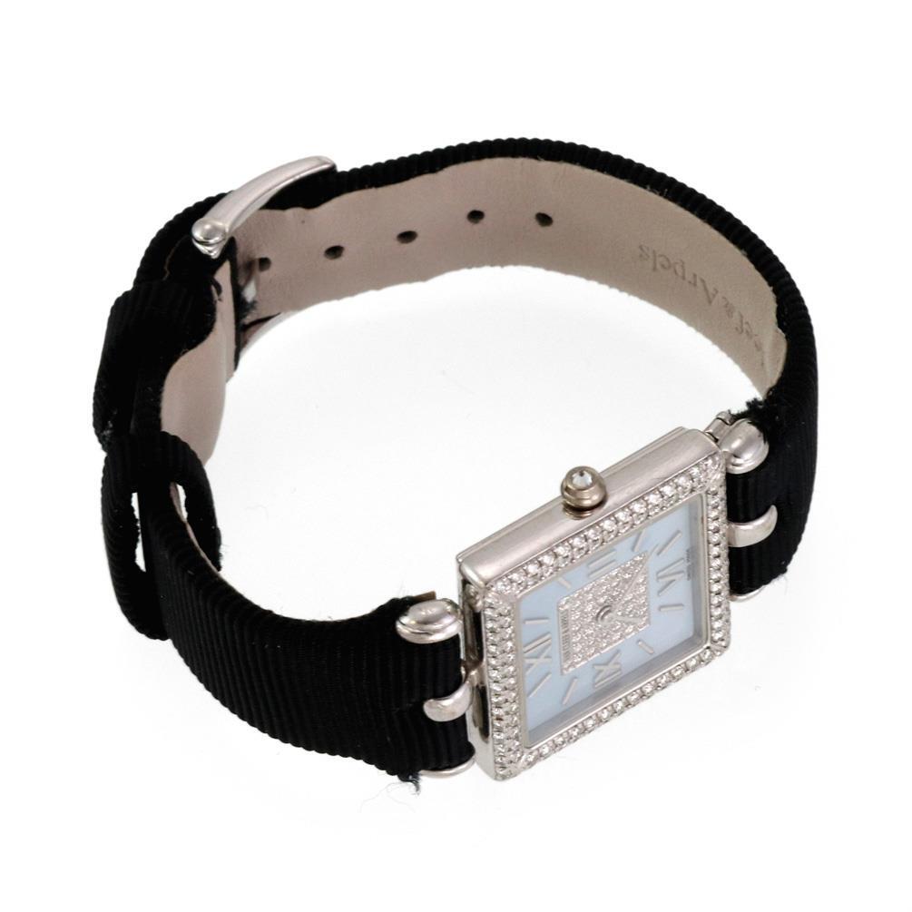 Van Cleef & Arpels Classique Diamond Bezel & Dial 18k White Gold Ladies Watch View 2