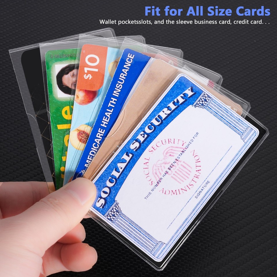 6 Pack Social Sucurity Card Portector Medicare Card Protector Sleeve ...