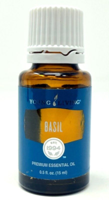 Young Living Basil Essential Oil ''Ocimum Basilicum'' 15ml New/Sealed