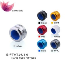 G1/4 Thread 14mm Compression Fitting Anti Release B-FTHTJ-L14 for Water Cooling