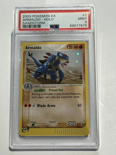 2003 Pokemon EX Sandstorm - Armaldo Holo #1 PSA 9 MINT