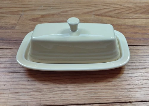 Fiestaware Yellow Butter Dish with Lid Single Butter Stick EXCELLENT