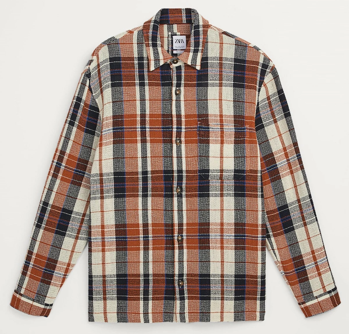 Flannel jacket cheap zara