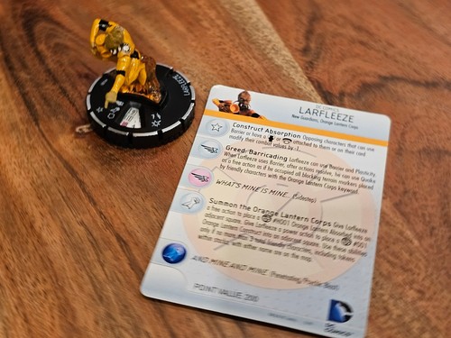 MM02 Heroclix War of Light Set Larfleeze #109 Limited Edition Figur mit Karte! - Bild 3 von 13