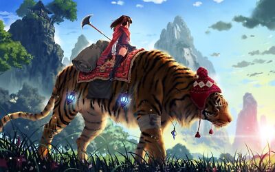 Anime tiger original  Custom Playmat Mat Pad