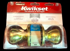 Kwikset Bed and Bath Interior Doorknob - New Original Factory Sealed Packaging
