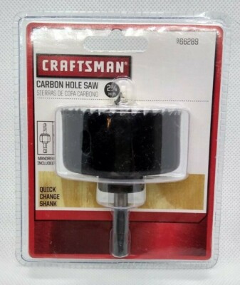 CRAFTSMAN 2-1/4'' CARBON HOLE SAW WITH QUICK CHANGE SHANK 966289