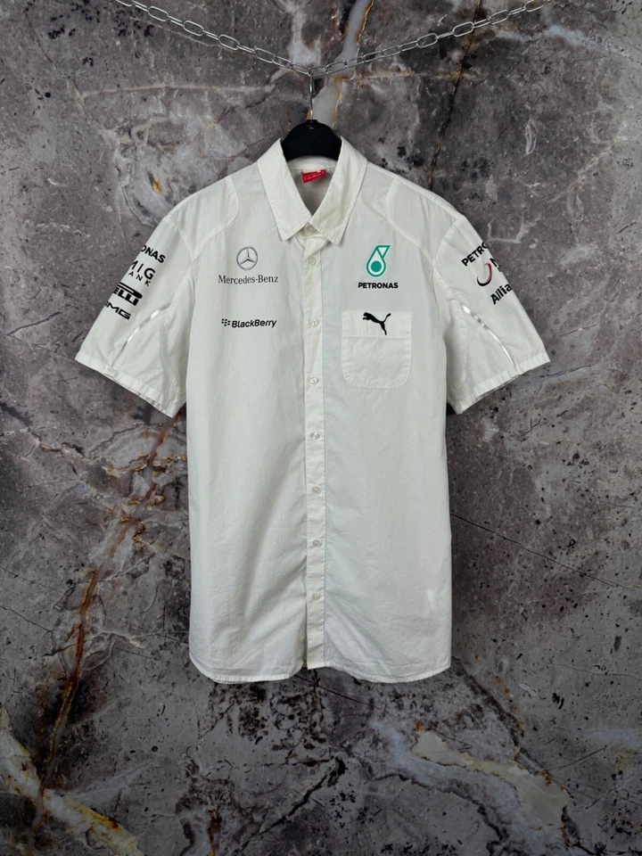 Camisa Puma para hombre con botones Petronas Racing talla grande Foto 2 de 4