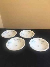 SET OF 4 Johann Haviland BLUE GARLAND 5-1/8" Fruit Sauce Berry Bowls; Bavaria