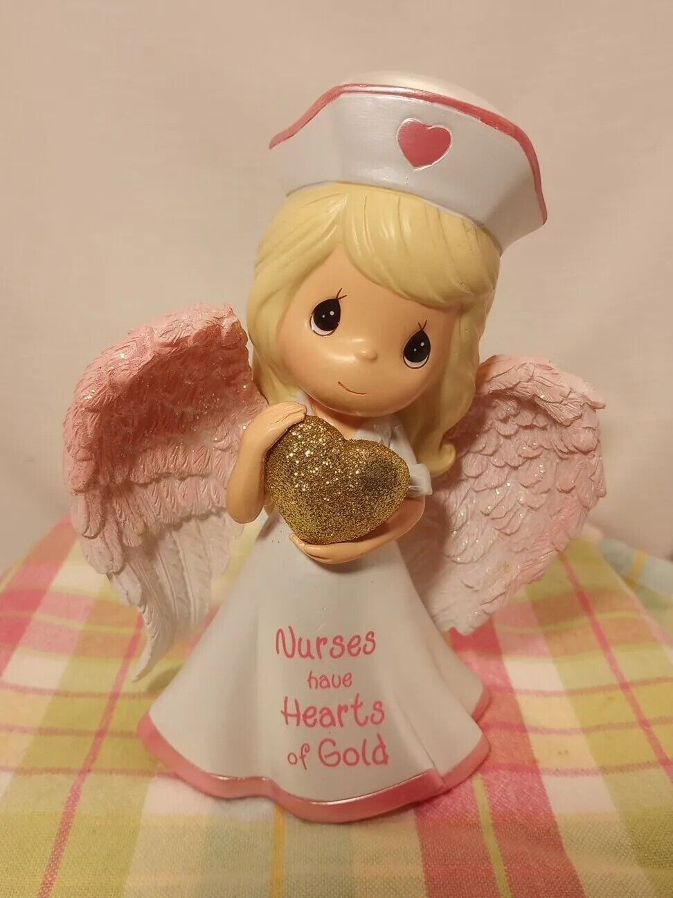 "Nurses Have Hearts of Gold" Angel Figurine Precious Moments Heaven Collection