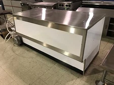 Broaster 6' Display Metal Counter 72"L x 34 1/2"W x 33 1/2"H (85912)