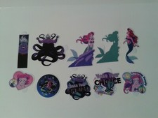 anime-style Disney Princess Ariel Little Mermaid mini vinyl decals lot 1