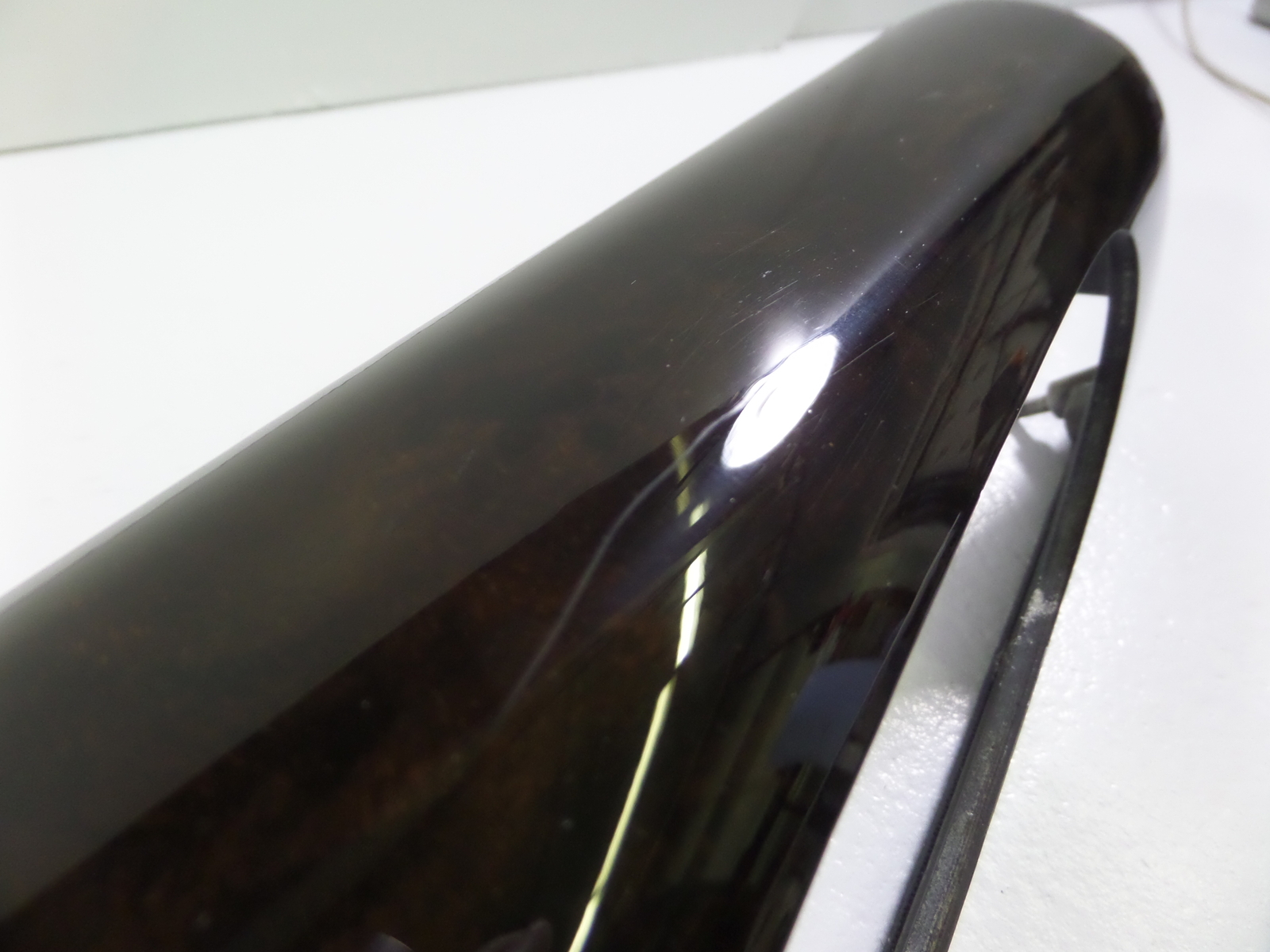 06-13 Bentley Continental Flying Spur Rear Left Door Dark Stained Bur Wood Trim