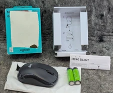 Logitech M240 Silent Wireless Ambidextrous Mouse Bluetooth - Graphite