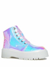 YRU Youth Rise Up Slayr Atlantis Women's Shoes Punk Colorful Prisms High-Tops
