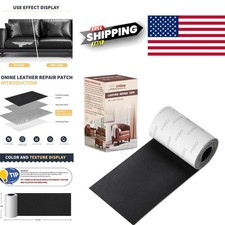 Black Leather Repair Patch 3 X 60 Inches Strong Adhesive for Home and Office Use