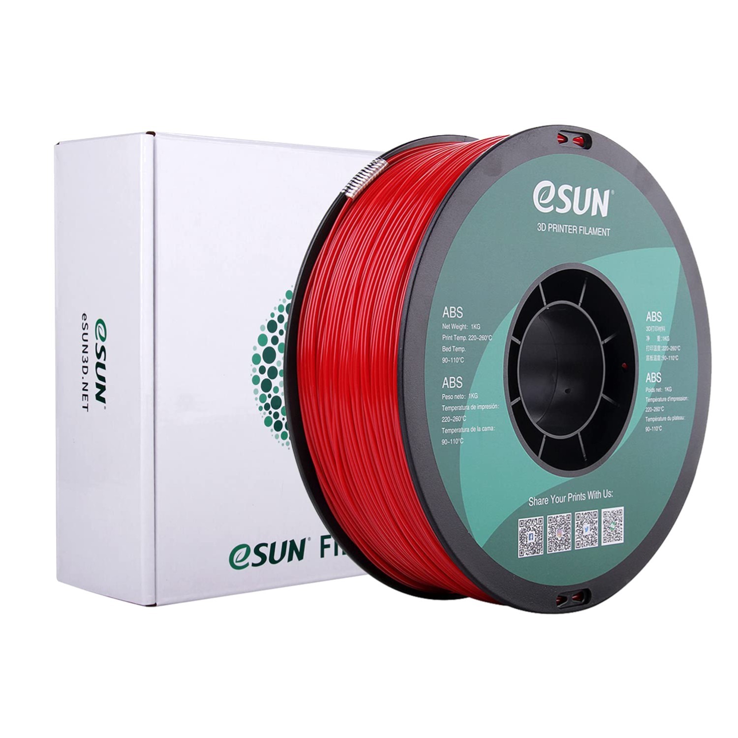 Filament ABS Plus 1.75mm 1kg Feuerwehrauto Rot Kunststoff 3D-Druck