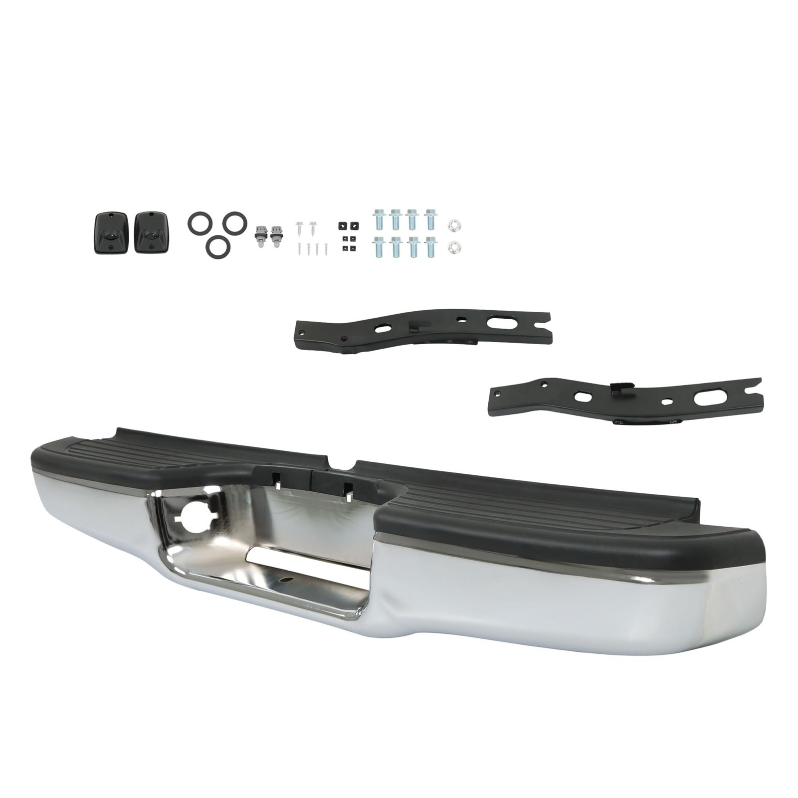 Rear Step Bumper Chrome Replacement for Tacoma 1995-2004 TO1102215 Steel