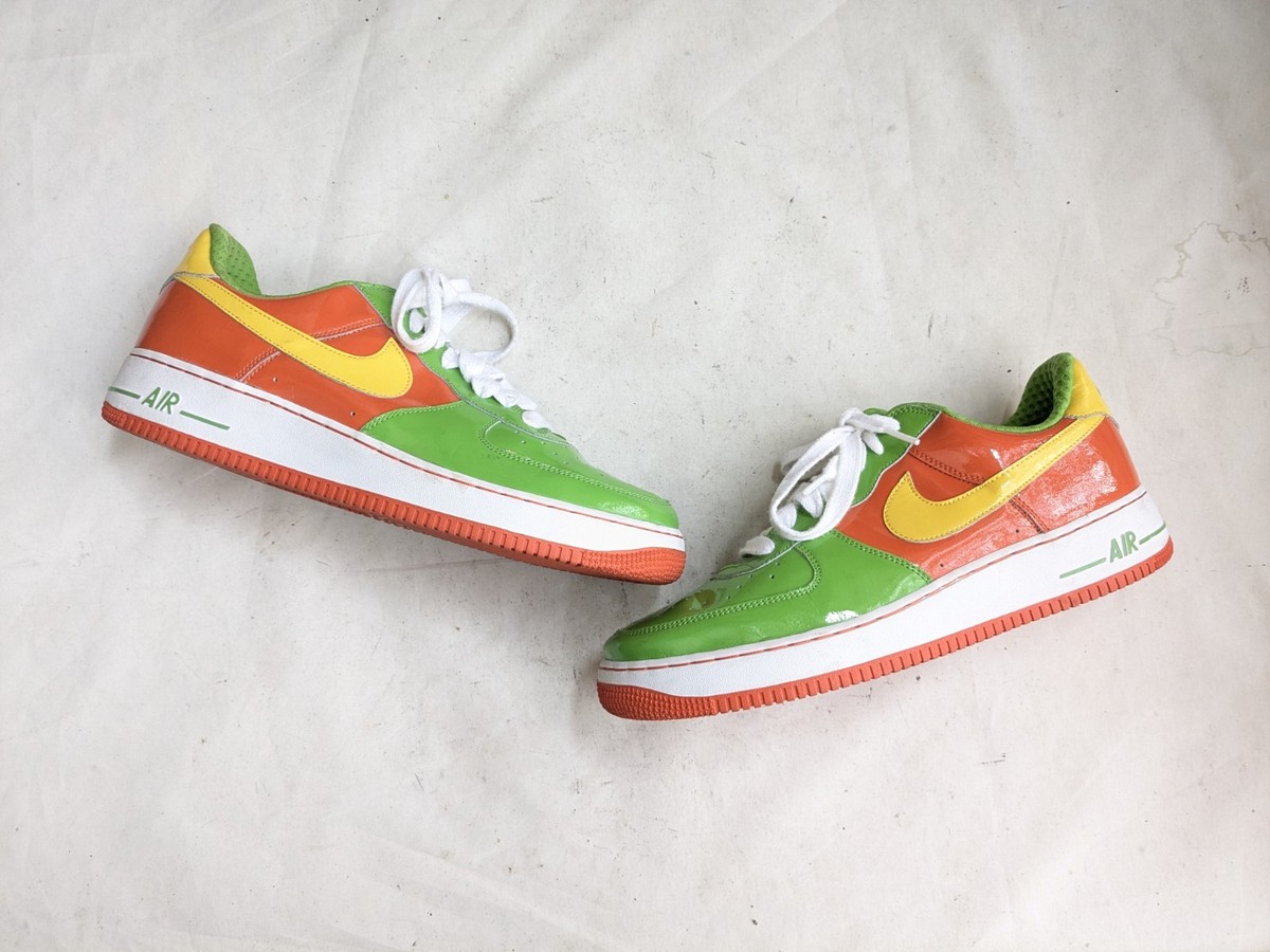 Nike Air Force 1 Premium Citrus 2006 Men 13 312945-372 Patent