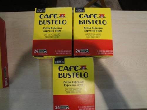 3 x 24 Cafe Bustelo Espresso Style Dark Roast Coffee, 72 Keurig K-Cup Pods