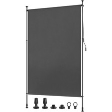 Senkrechtmarkise Sonnen Außenrollo Balkonrollo Sonnenschutz 100/120/150/200cm