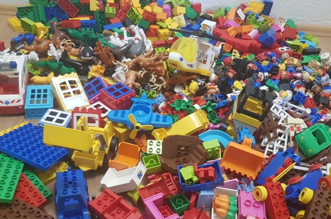 Lego Duplo 1 kg starter set 1 kg mattoncini personaggi animali auto piastra collezione foto 3