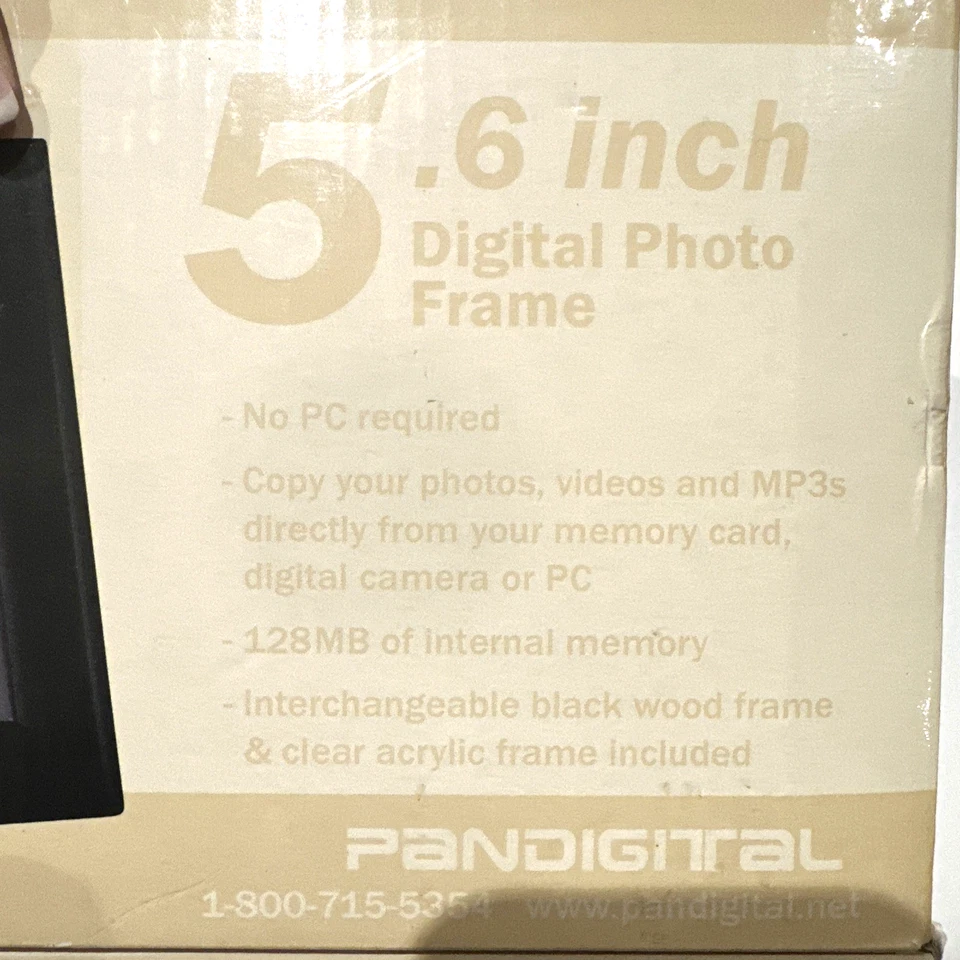 Pandigital 5.6 Inch LCD Digital Photo Frame 128MB PAN80-2  - NEW in Box - Image 2 of 4