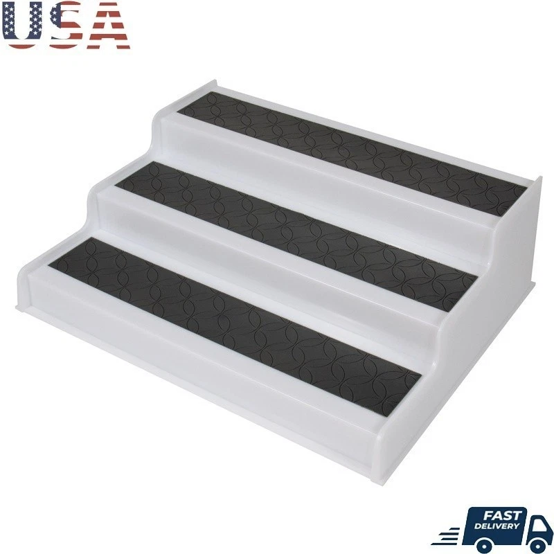 3 Tier Plastic Spice Rack Non Skid Kitchen Organizer Durable Aromatic Container
