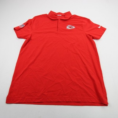 Kansas City Chiefs Nike NFL On Field Dri-Fit Polo Men's Red Used L