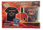 Funko Pop Tee The Flash- Glow In The Dark Figure & SMALL Flash T-Shirt NEW!
